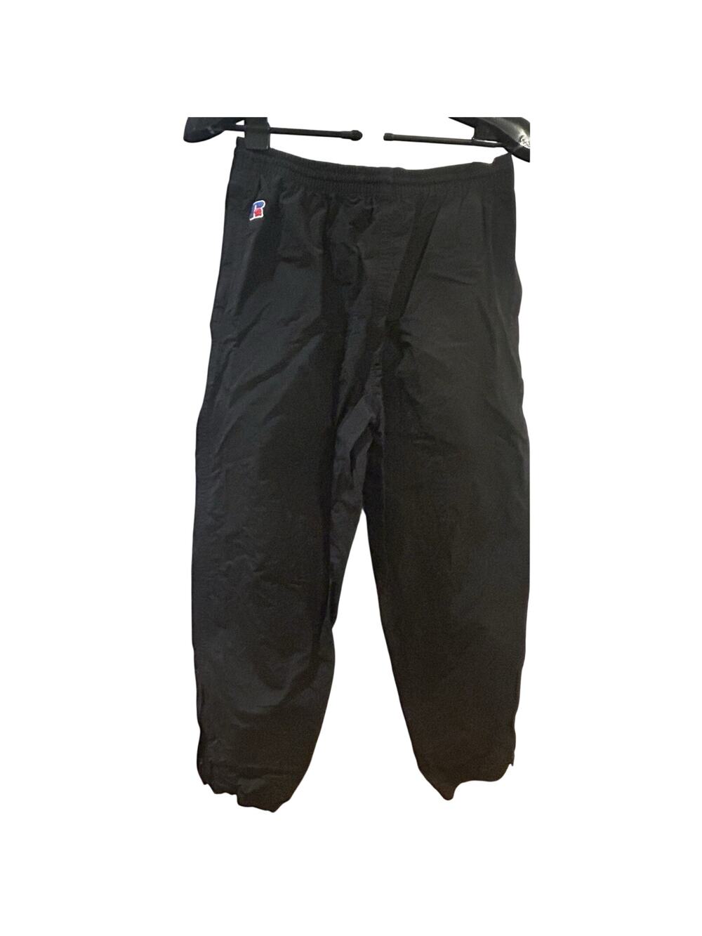 Vintage Russell Athletic Black Windbreaker Pants Women's size L